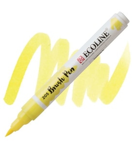 Talens Ecoline Brush Pen Fırça Uçlu Kalem 205 Lemon Yellow 