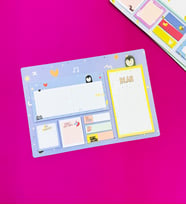Renkli Desenli Weekly Planner