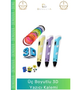 #ÇocukYazıKalemi Profesyonel Tasarım PLA ABS Filamentli Güvenli Çocuk Hobi Boyutlu Çizim Yazıcı Kale