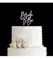 Bride To Be Aynalı Pleksi  Pasta Süsü - Cake Topper