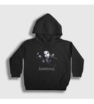 Presmono Unisex Çocuk Siyah Amy Lee Evanescence Kapüşonlu Sweatshirt 145830tt