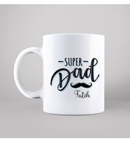 En Süper Baba (Super Dad) Tasarımlı Kupa Kişiye Özel