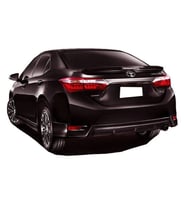 Toyota Corolla Uyumlu (2012-2016) Arka Tampon Flap + Difüzör (Plastik)
