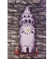 Sallanan Sarkaçlı Galata Kulesi Duvar Saati