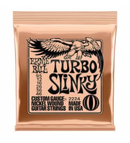 ERNIE BALL P02224 - Turbo Slinky Nickel Wound 9.5-46 Elektro Gitar Teli