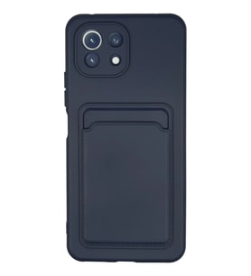 Mey İthalat® Mi 11 Kılıf Kelvin Kartvizitli Silikon - Lacivert