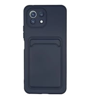 Mey İthalat® Mi 11 Kılıf Kelvin Kartvizitli Silikon - Lacivert