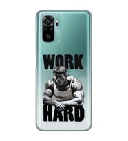 Xiaomi Redmi Note 10 / Note 10S Uyumlu Arnold Fitness Tasarımlı Şeffaf Telefon Kılıfı