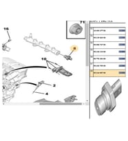 YAKIT BASINC SENSORU PEUGEOT 208 1.6 BLUEHDI 2015- / 2008 1.6 BLUEHDI 2014- / 30 9813498780