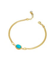 Debora Jewelry 14 Ayar Altın Firuze Taşlı Bileklik