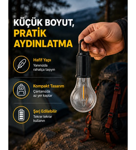 Su Geçirmez Dış Mekan LED Çadır Işığı