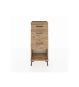 Arges Komodin 3 Çekmeceli 44x30x106 Çam-Çam