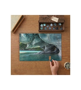 Mermer Mağaralar - Şili Tasarımı 240 parça Ahşap Puzzle Ahşap Kutuda MP09527