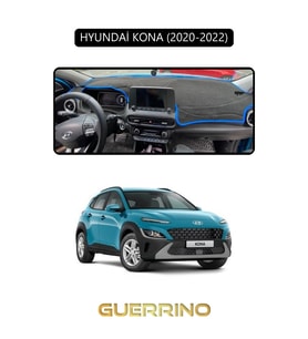 HYUNDAİ KONA 2020-2022TORPİDO KORUMA HALISI SİYAH KENAR