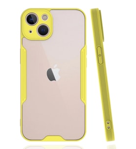 Pilelistore   iPhone 14 Plus Kılıf Platin Silikon - Sarı