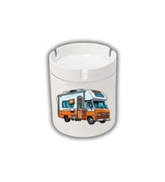 Kokusuz Sigara Küllüğü - Kokusuz Kül Tablası - Doğart Sanat Karavan Teması Baskılı Küllük