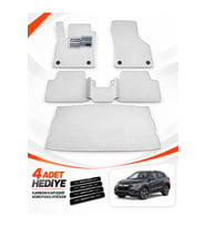 e-biz HONDA HRV (2022-2026) Uyumlu EVA Oto Paspas Bagaj Paspası Dahil Metal Topukluklu Beyaz