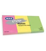 Yapışkanlı Not Kağıdı 35x51 Neon 100 3 Renk Blok 3651
