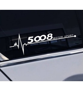 5008 Yan Cam Sticker Oto Kapı Çıkartma Tuning oto 20 cm x 7 cm yazı 368