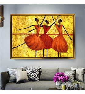 Altın Çerçeveli dekoratif tablo a1013 (Gold)
