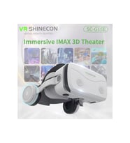 G15e Vr Gözlük Kulaklık Ile 3d Sanal Gerçeklik Gözlükleri 4.5-7.0 Inç Cep Telefonu Için Uyumlu