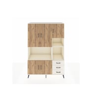 Hyperion Dolap 9 Raflı 3 Çekmeceli 5 Kapaklı 132x44x195 Aytaşı-Çam/Aytaşı