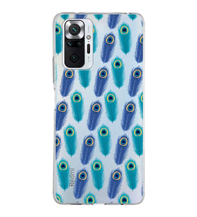 PrintiFy Xiaomi Redmi Note 10 Pro ile Uyumlu 1mm Slim Fit Nazar Boncuğu 4 Baskılı Şeffaf  Kılıf