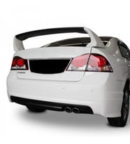 Honda Civic FD6 (2006-2011) Mugen Arka Tampon Eki - Difüzör (Plastik)