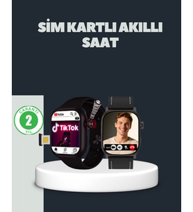 SIM Kartlı GPS Destekli Akıllı Saat Sesli Görüşmeli