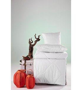 Doqu Home Festival Cotton Tek Kişilik Yorgan (Beyaz)