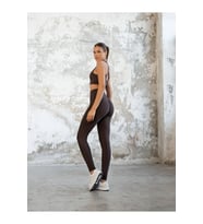 Kahverengi Arkası Büzgülü ( Scrunch Butt ) Spor Tayt