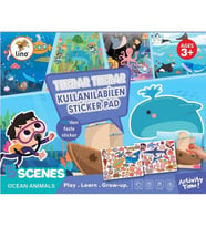 Lino Tekrar Kullanılabilen Sticker Pad Okyanus