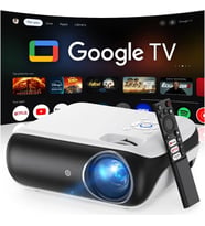 HAPPRUN Yerel 1080P Bluetooth Projektör Google TV System