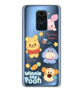 Xiaomi Redmi NOTE 9 Uyumlu Winnie The Pooh Tasarımlı Şeffaf Telefon Kılıfı