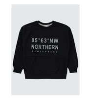 Civil Boys Erkek Çocuk Sweatshirt 6-9 Yaş  Siyah