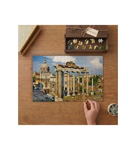Roma Forumu - Roma Mimarisi Tasarımı 240 parça Ahşap Puzzle Ahşap Kutuda MP01216