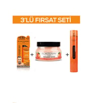 Fontenay Pudra Toz Wax Turuncu 20gr + Face And Body Scrub Çilekli 350ml + Saç Spreyi 400ml 3'Lü Set