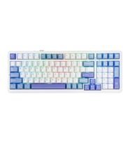 AULA F99 White Blue LEOBOG Greywood V3 Switch RGB Kablosuz Hotswap Mekanik Gaming Klavye