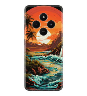 Xiaomi 14C Kılıf Boutique Baskılı Resimli Retro Mountain Pcode -079