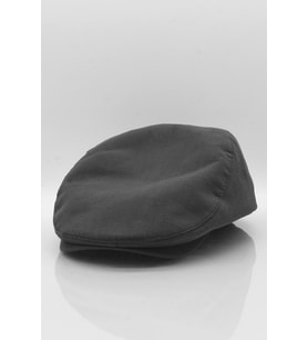 Erkek Siyah Kasket Keten Yazlık Flat Cap Şapka