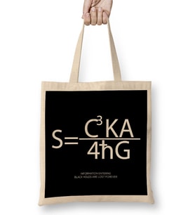 Maths And Science Black Hole Information Paradox Bez Çanta Uzun Saplı
