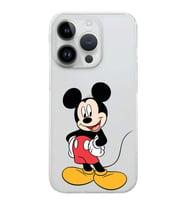 Apple iPhone 14 Pro Max Uyumlu Kamera Korumalı Tıpalı Kapak Mickey Mouse Tasarımlı ŞeffafKılıf