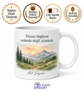 Yayla Havası Kokan Kupa Bardak Doğa Temalı Özel Tasarım Hediye Kupa