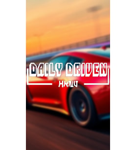 Daily Driven 20x6 Jdm Yazı Araba-motosiklet Cam Etiket Sticker Beyaz Renk