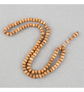 Şimşir Ağacı Vernikli 99luk Tekerlek Kesim 7x5mm Tesbih (Kahverengi)