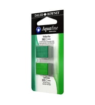 Daler Rowney Aquafine 1/2 Tablet Suluboya 2'li Set VIRIDIAN HUE/LEAF GREEN 