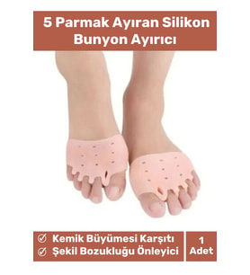 Valgus Silikon Ayak Bunyon Kemik Koruyucu Makaralı Ayak Gömleği Halluks Parmak Ayırıcı Düzenleyici
