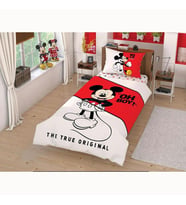 Taç Disney Mickey Çek Canlandır Tek Kişilik Nevresim Takımı (Latte)