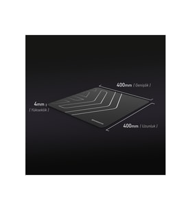 GAMEBOOSTER MP400 Kaymaz Tabanlı, Su Geçirmez ve Hassas Yüzeyli Oyuncu Mousepad (400x400x4mm)