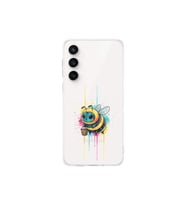 Samsung Galaxy S24 FE ile uyumlu Splash arı tasarımlı şeffaf silikon kılıf